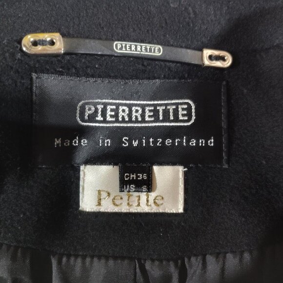 Pierrette Beautiful Long Cashmere Coat, Size 6 Petite - Made in Switzerland BL - Picture 8 of 12